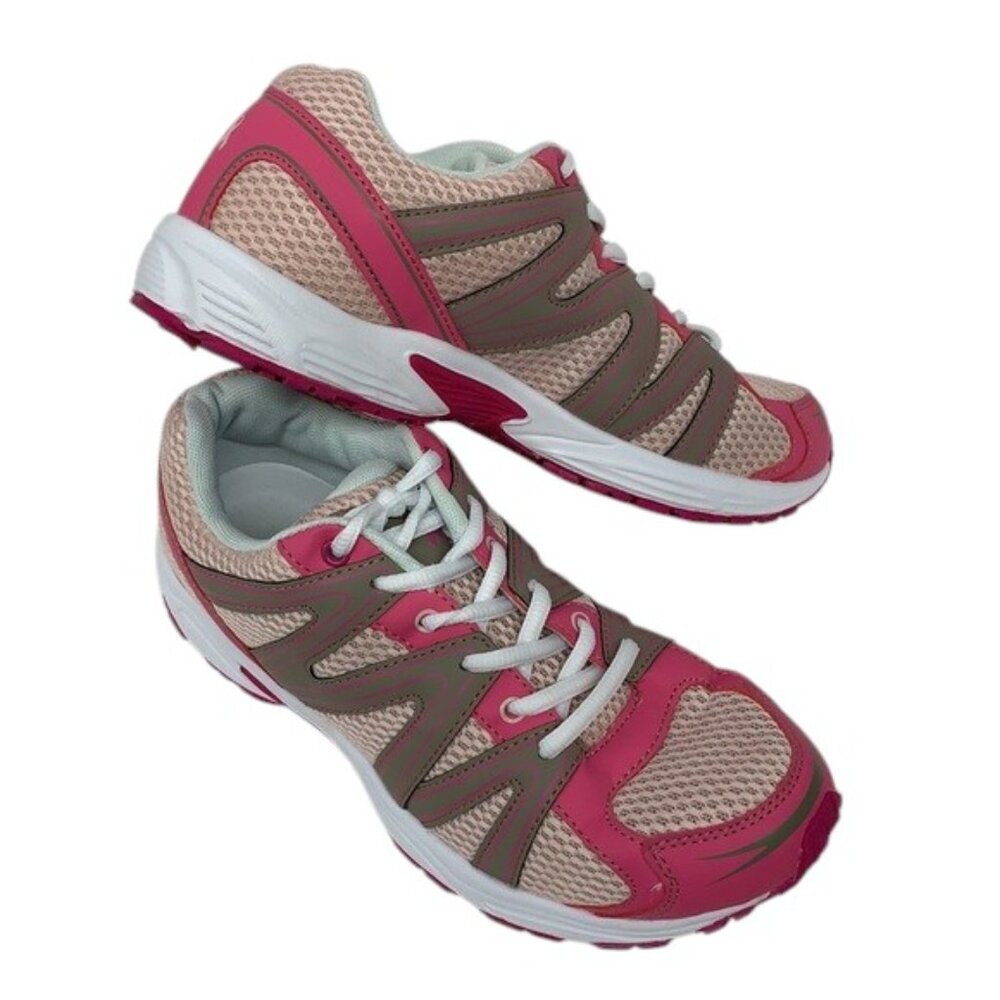 Breast Cancer Awareness Pink Gray Wht Ribbon Shoes - Picture 2 of 11